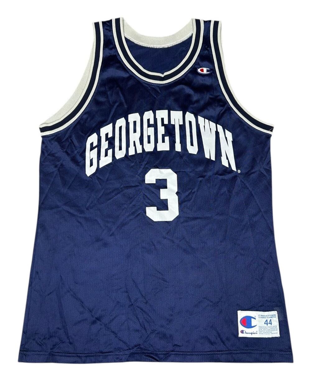Vintage 90s Champion Georgetown Hoyas Allen Iverson Jersey